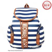 michael kors striped logo groot blauw rugzak Winkel Tilburg cp382529